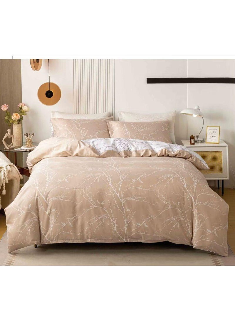 Modern Printed  Bedding Duvet Cover Set 100% Cotton Count Quilt king Covers